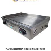 PLANCHA ELÉCTRICA DE SOBRE MESA DE 75 CM.