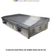 PLANCHA ELÉCTRICA DE SOBRE MESA DE 90 CM.