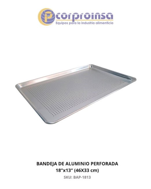 BANDEJAS PERFORADAS DE ALUMINIO 18X13