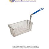 CANASTA FREIDORA DE MANGO AZUL