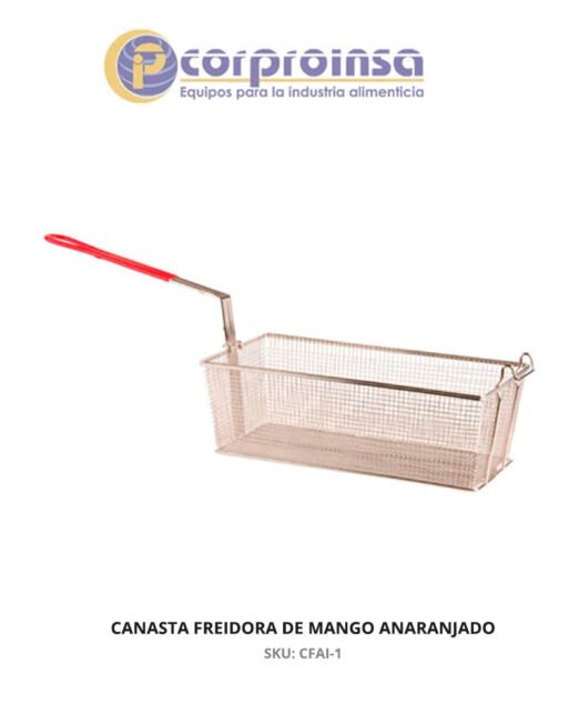CANASTA FREIDORA DE MANGO ANARANJADO