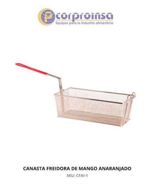 CANASTA FREIDORA DE MANGO ANARANJADO